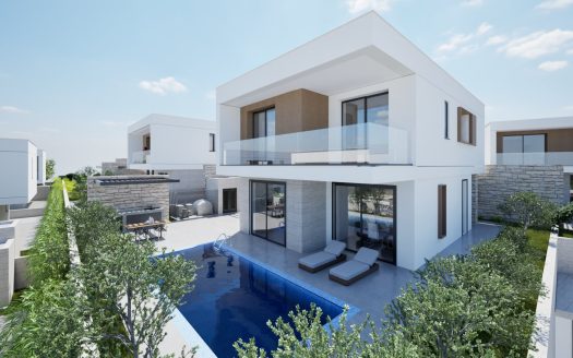 Paphos Property Three Bedroom House in Gated Complex